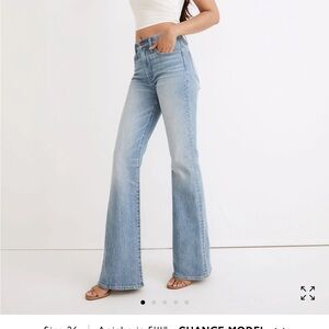 Madewell Perfect Vintage Flare Jean in Delavan Wash **see description**